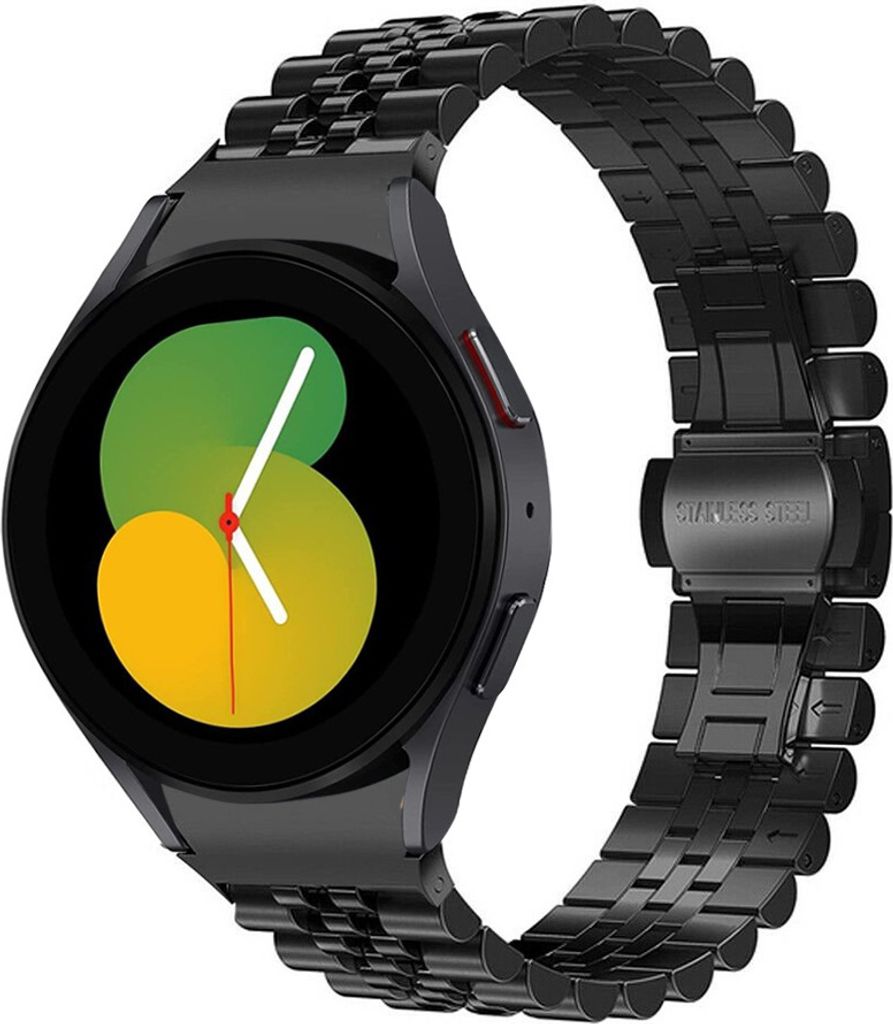 Strap-it Stahlarmband Jubilee - Kompatibel mit Samsung Galaxy Watch 5 Armband 40mm Ersatzarmband Edelstahl - Faltschließe - Hochwertiges Material ...