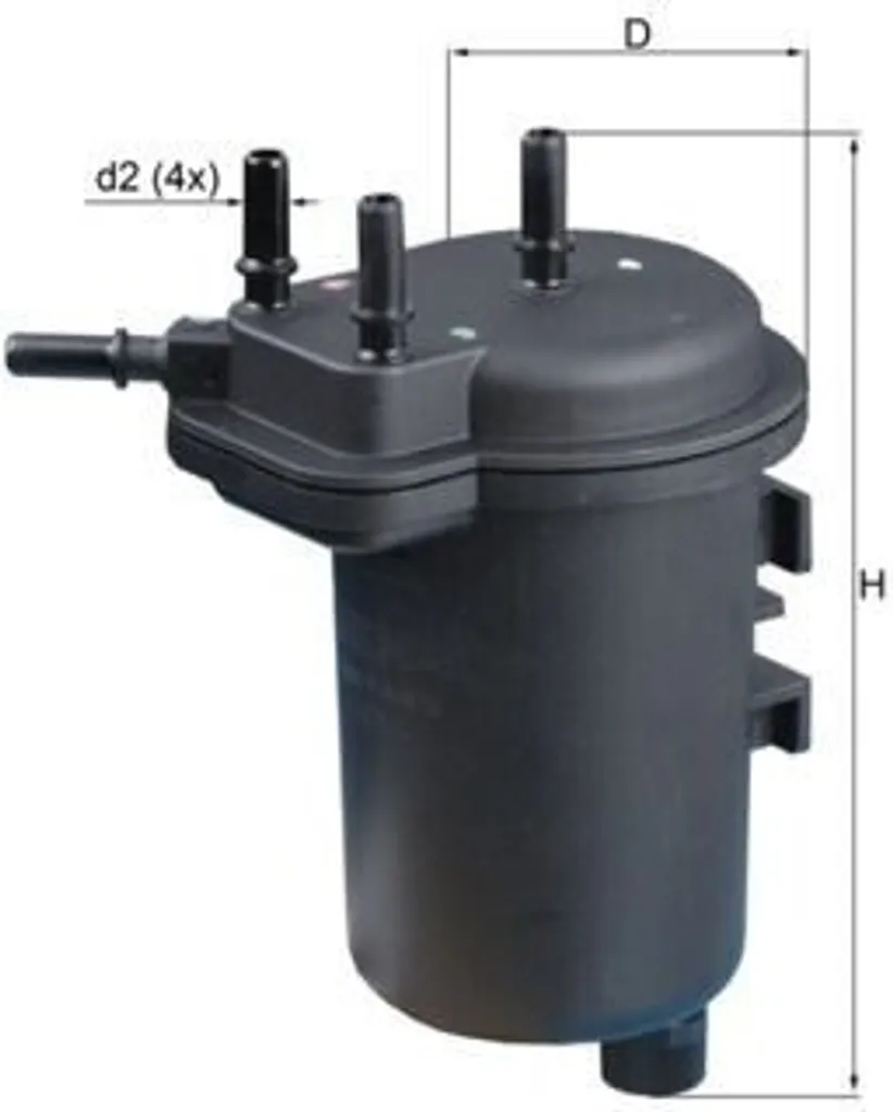 Filtre à essence en ligne KNECHT KL 432 pour circuit d'alimentation
