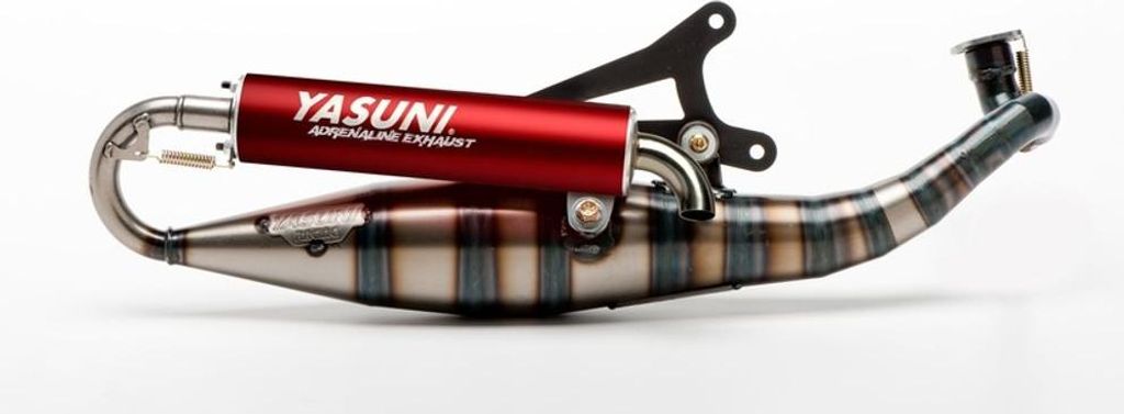 YASUNI Carrera 16/17 Komplett Auspuff - Aluminium passend für Yamaha AEROX