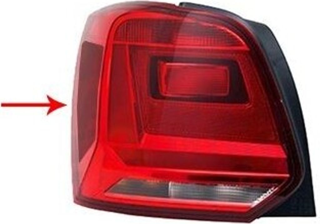 VAN WEZEL Rückleuchte Heckleuchte Links für VW Polo Schrägheck (6R1, 6C1)