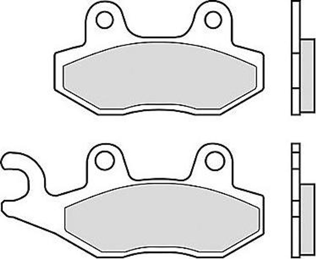 Brembo Bremsbelag Typ SA, Sintermetall mit ABE, Bremsbelag 07YA21" Satz"