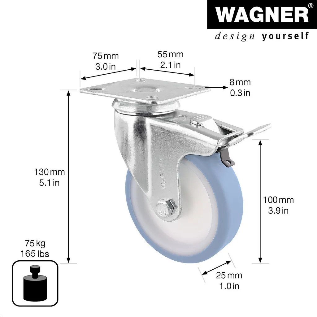 Roulette anti-trace RO 3700 Wagner pour protéger vos sols délicats - 2