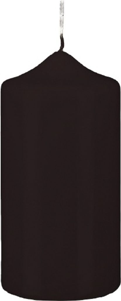 Stumpen Kerzen Chocolate Schokolade 12 x Ø 7 cm, 6 Stück getauchte Stumpenkerzen mit Spitzkopf in RAL Qualität