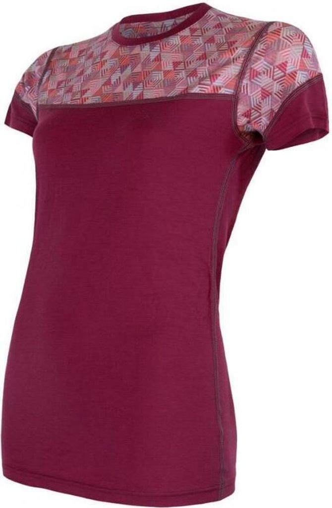 Sensor Erino Impress Women'S T-Shirt Short Sleeve Lilla Pattern - 21100005