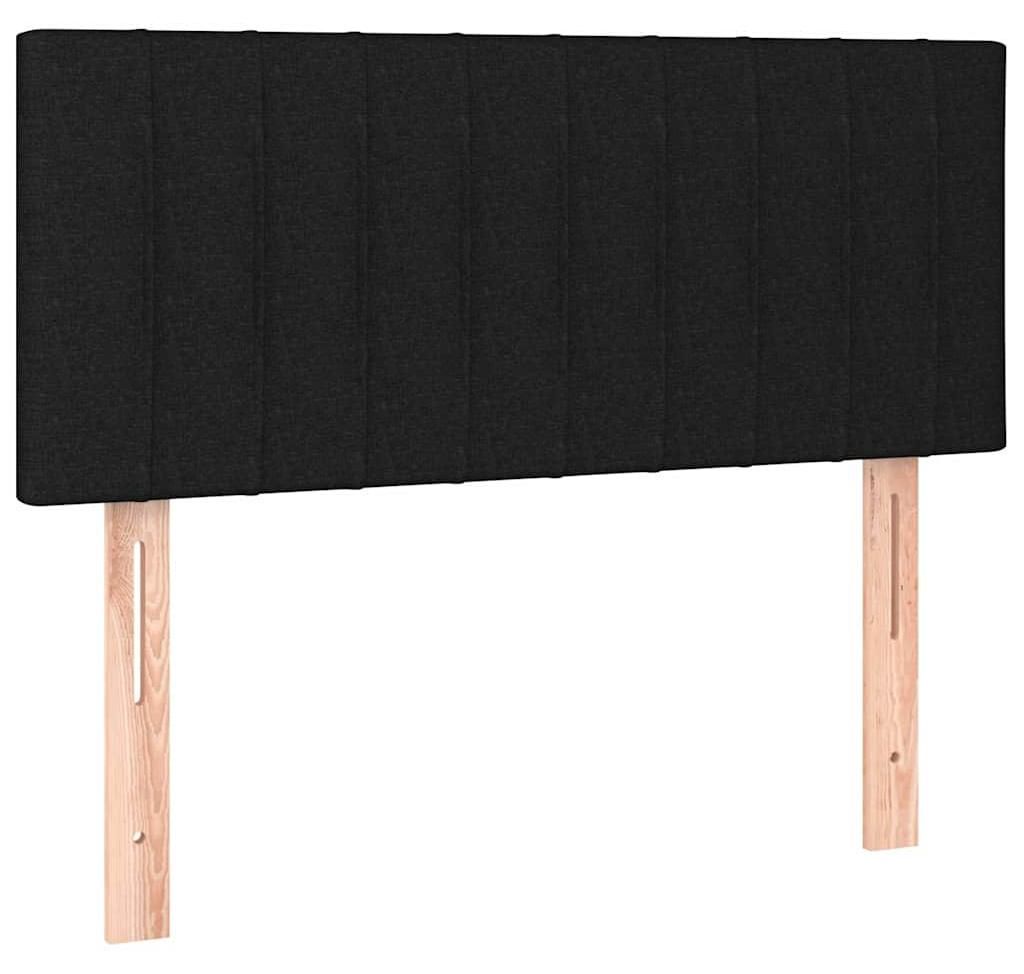 vidaXL Kopfteil Schwarz 100x5x78/88 cm Stoff