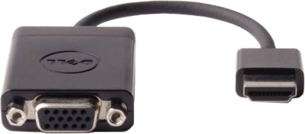 Dell - Videoadapter - HDMI männlich zu HD-15 (VGA) weiblich - Schwarz - für Chromebook 3110 2-in-1, 31XX, Latitude 54XX, 74XX, OptiPlex 30XX, 70X...