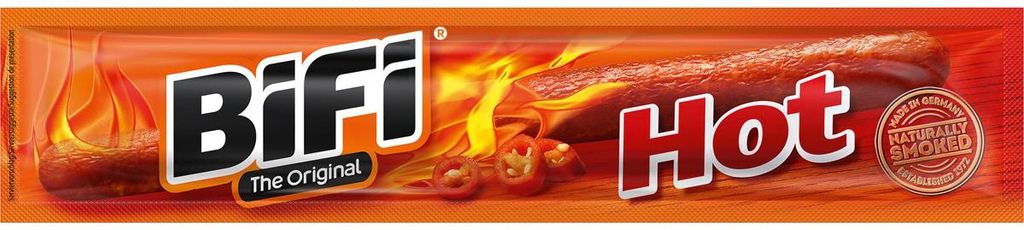 Bifi Hot das Original der feurige scharfe geräucherte Produktbild 