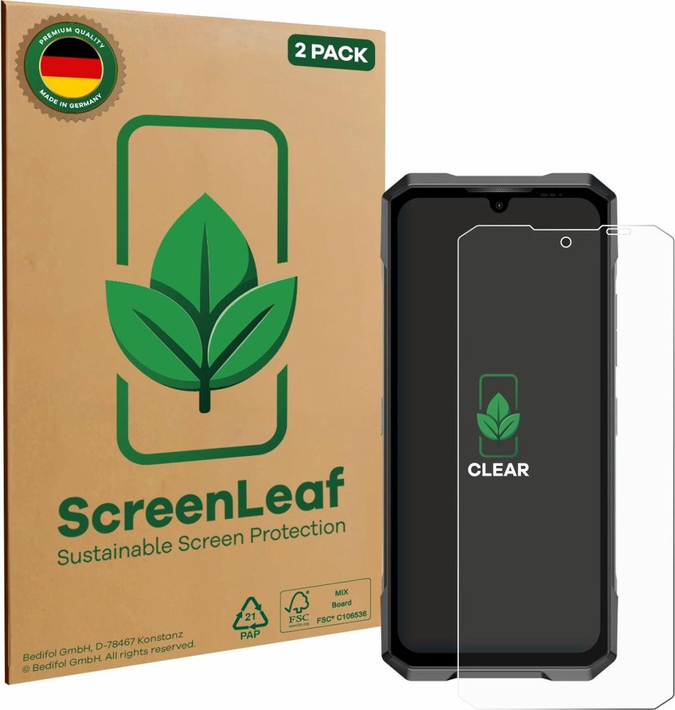2x ScreenLeaf Schutzfolie für Doogee Blade GT Pro Produktbild 