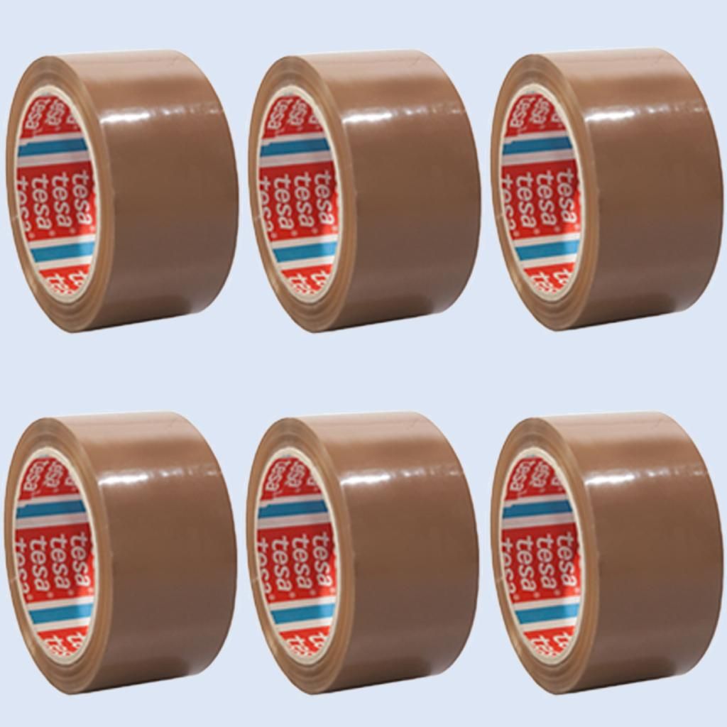 tesa 4124, PVC-Packband, ultra strong, 50mm x 66m, braun 6 Produktbild 