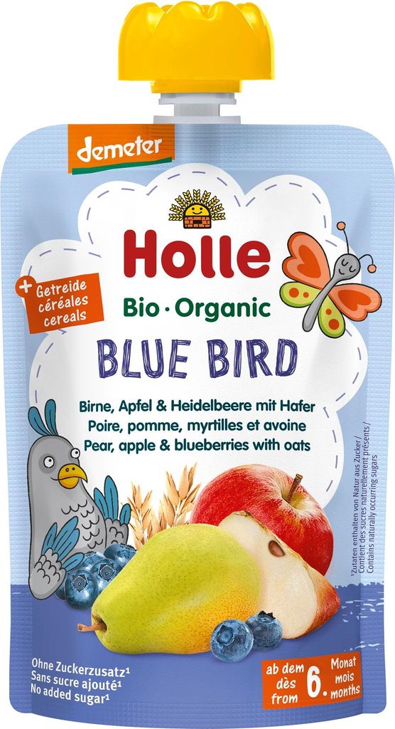 BIRNE-APFEL-BEEREN-HAFERMOUSSE ZUCKERFREI DEMETER  100 g Produktbild 
