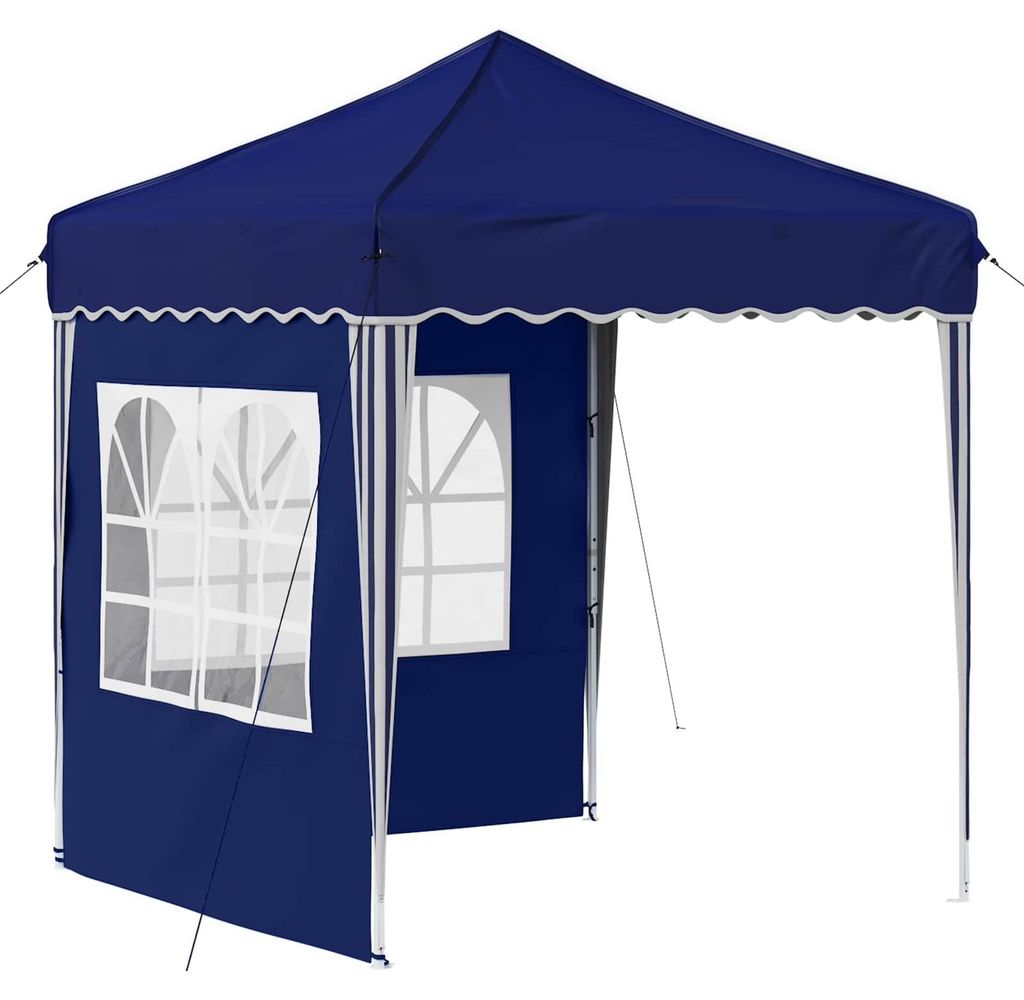 vidaXL Pop-up Partyzelt 195 x 195 x 245 cm Blau Oxford-Stoff