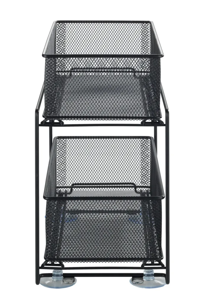 Commode de rangement Gioma Noir avec tiroirs - Bibliothèque moderne - 5