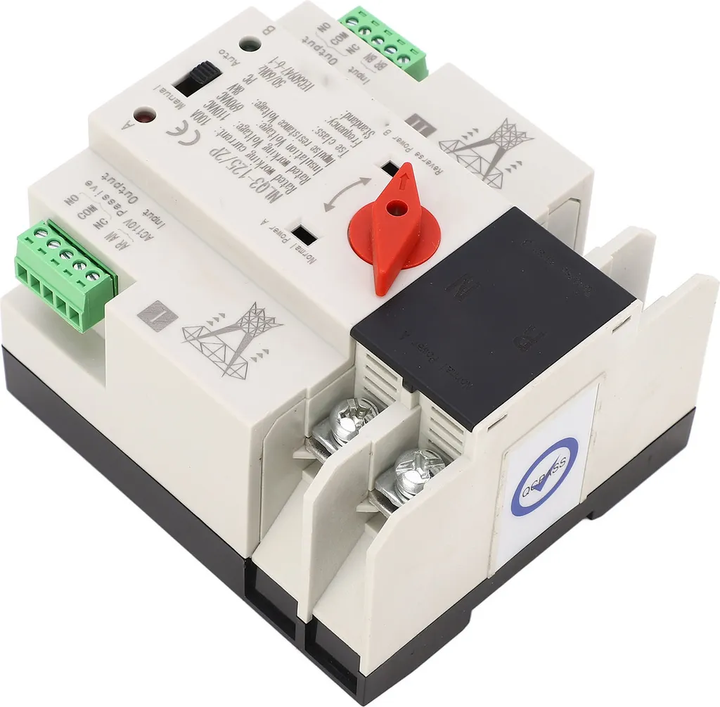ATS Double Puissance 100A 110V 2P Montage Rail 35mm Haute Performance - 4