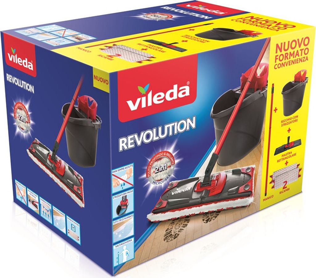 Vileda 158575 Bodenwischer Komplett-Reinigungsset Produktbild 