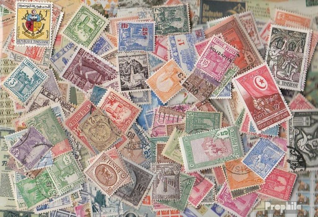 Briefmarken Tunesien 700 verschiedene Marken