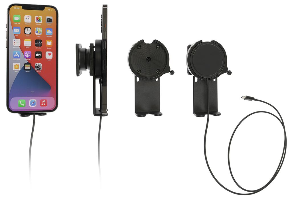 Brodit Gerätehalter 216326 - für Smartphones - Apple iPhone 15 Pro Max, Apple iPhone 15, Apple iPhone 15 Plus und weitere