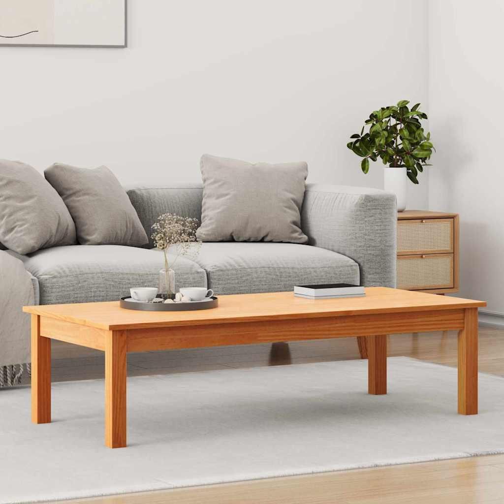 "Schlussverkauf" Couchtisch 1 PC - Modernen Stil - Kaffeetisch - Max Braun 110x50x30 cm Massives Kiefernholz C9558