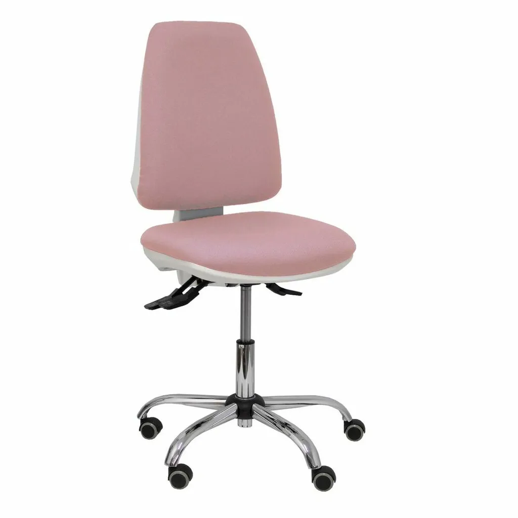 Chaise Elche Blanc Asincro Bali Rose avec Roues Spécial Parquet