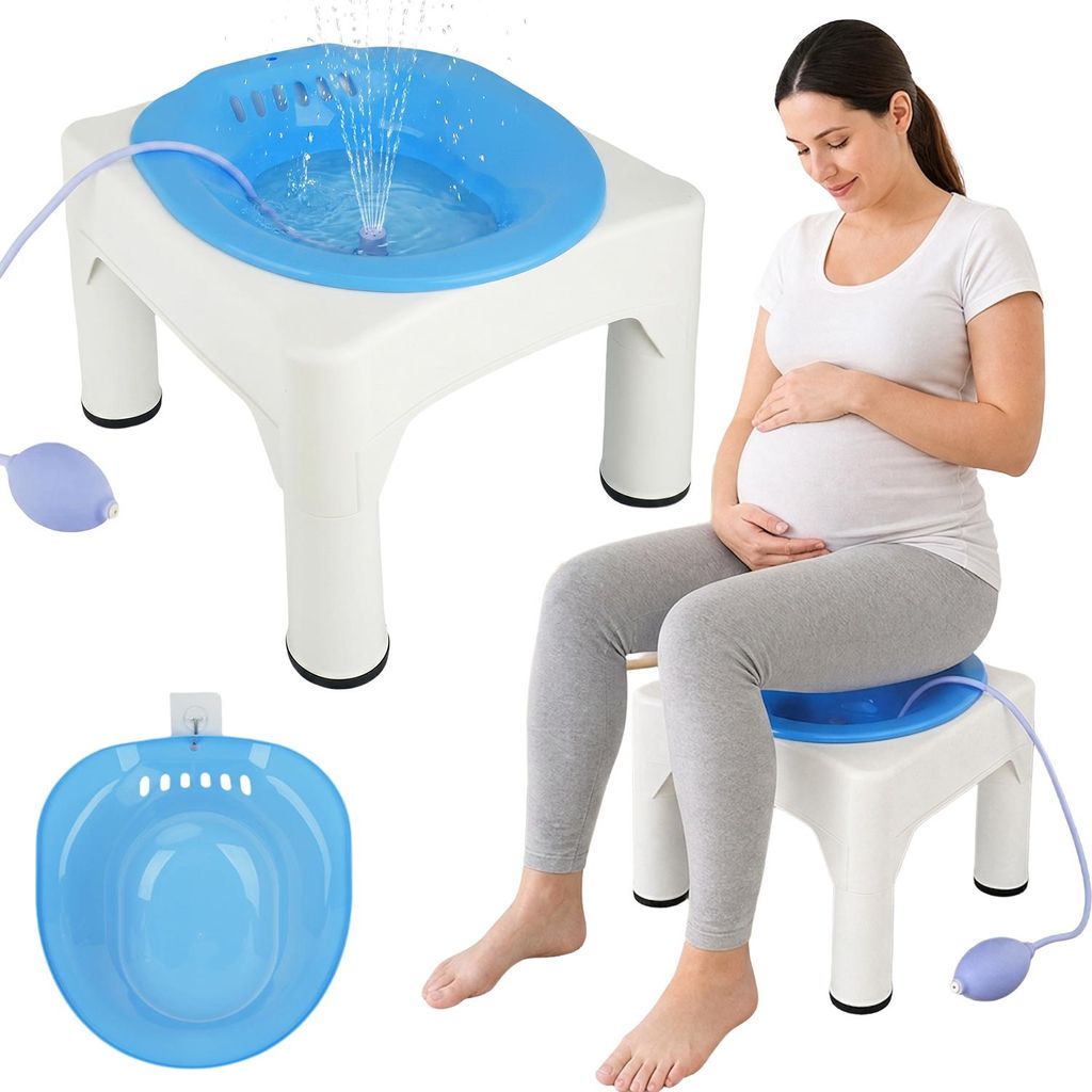 Juksun Sitzbadewanne Sitzbad Hämorrhoiden Pflegebecken Produktbild 