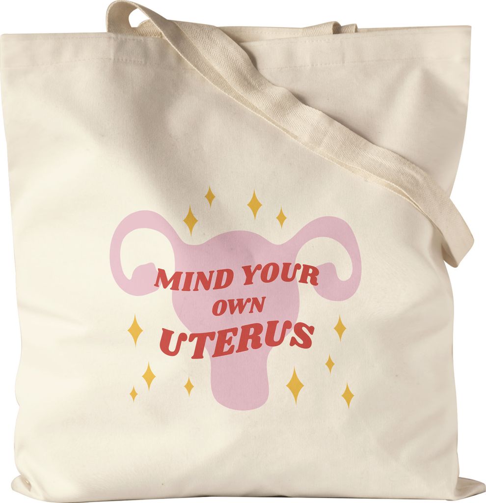 Mind Your Own Uterus Jutebeutel Stoffbeutel Canvas Women Power Feminismus My Body My Rules Geschenkidee