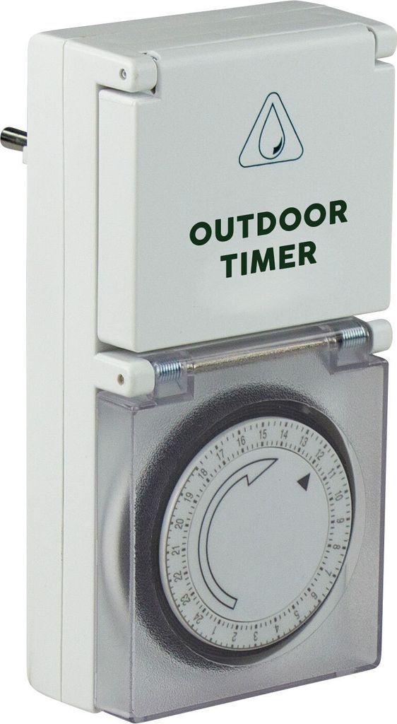 as-Schwabe Zeitschaltuhr Außen Timer mechanisch Schukodose Zeitschalter IP44