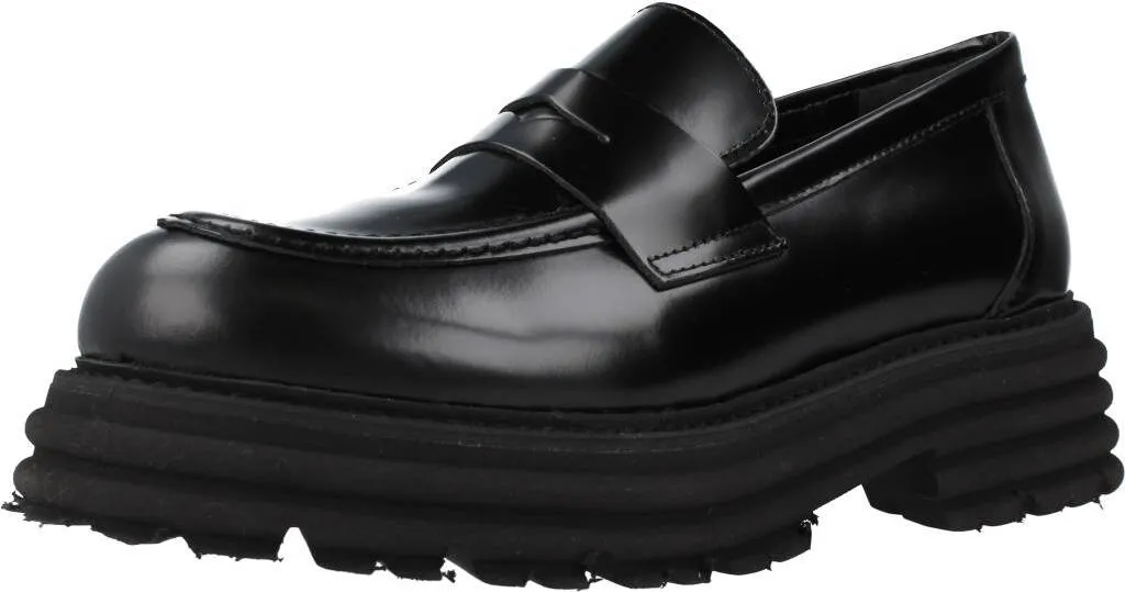 Mocassins Femme Noirs en Cuir Souple Alpe Alabama - Style City Chic