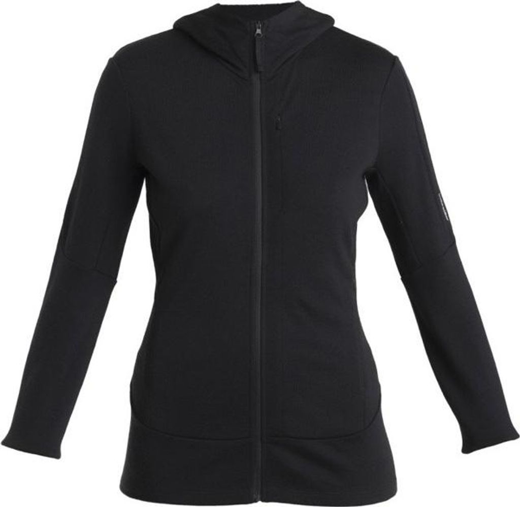 Icebreaker Merino 260 Quantum Iv Reißverschlusspullover Schwarz S Damen Schwarz S