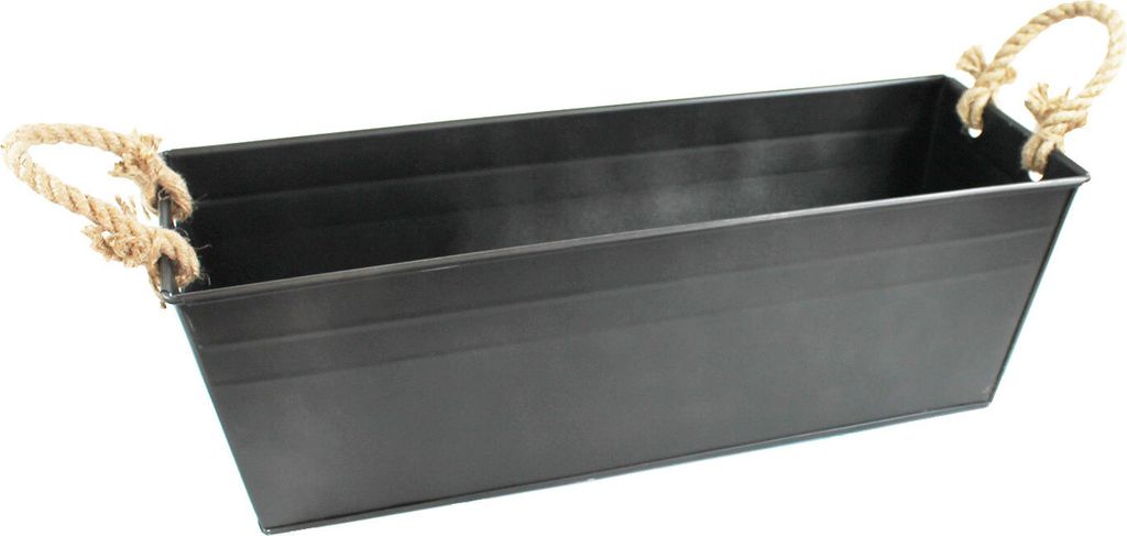 Pflanztopf Pflanzgefäß Zinktopf Vintage Recta 50 cm Blumentopf Metall Übertopf