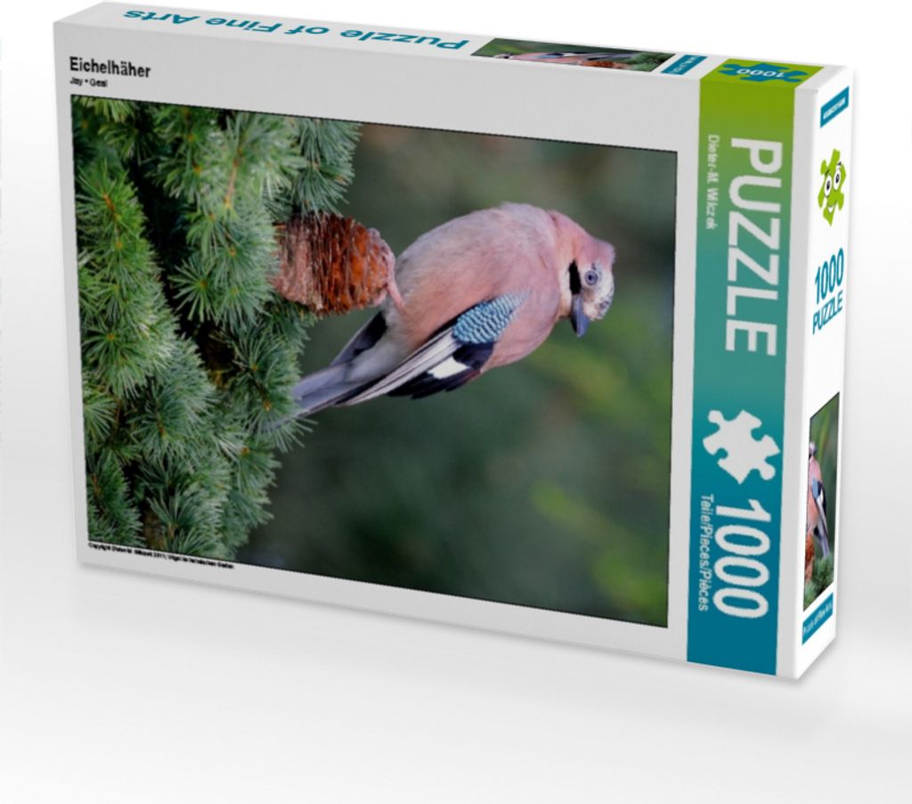 Calvendo Eichelhäher 1000 Teile Puzzle hoch 480x640mm, Wilczek Dieter-M.; 7319146