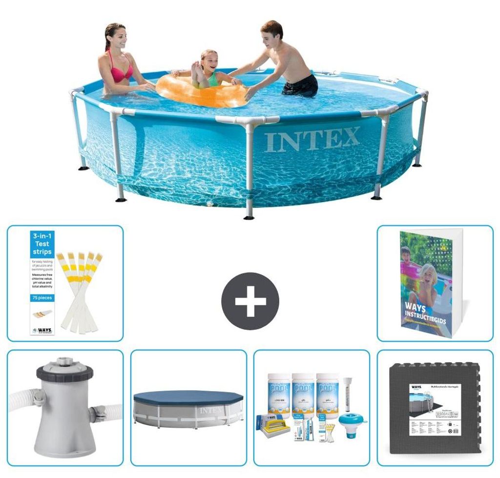Frame Pool Rund - 305x76 cm - 7-teilig S238