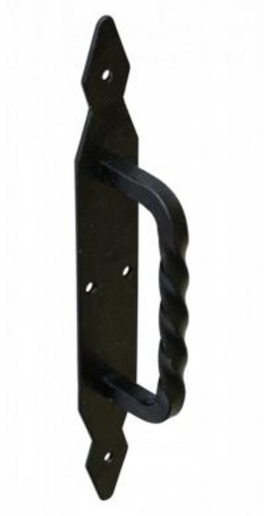 Maniglia per cancello 130x40 mm nera decorativa Immagine del prodotto 
