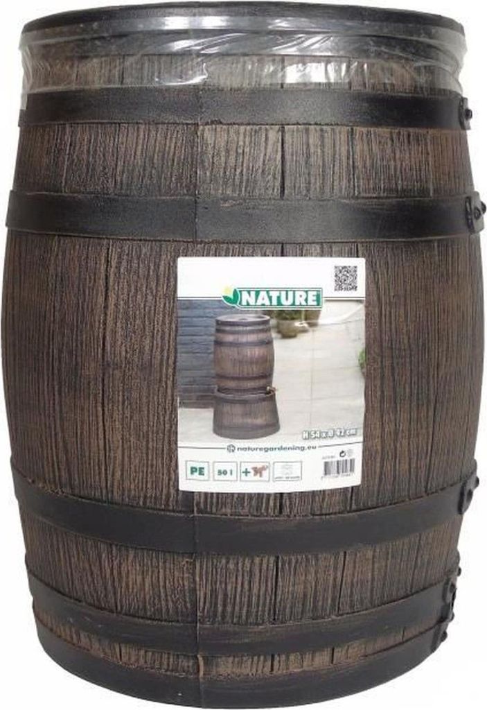 Zbiornik na wodę deszczową NATURE, okrągła beczka (model z Zdjęcie produktu 