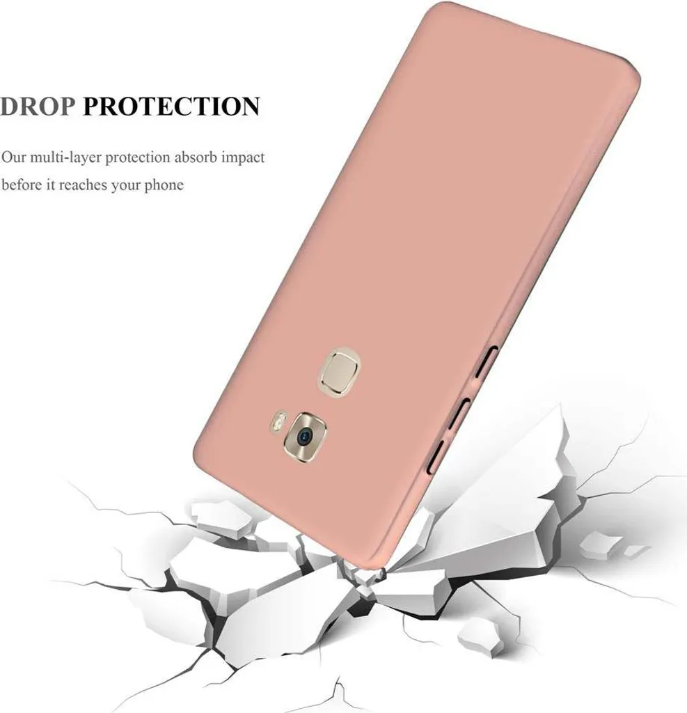 Cadorabo Custodia Rigida Per Huawei Mate S - Cover Sottile Oro Rosa Metallizzato - Protezione Antiurto - 6