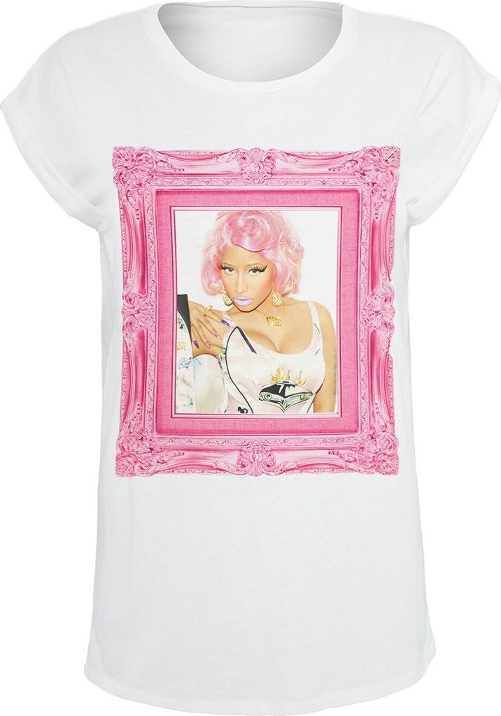 Nicki Minaj T-Shirt Damen Pink Baroque Frame weiß XXL