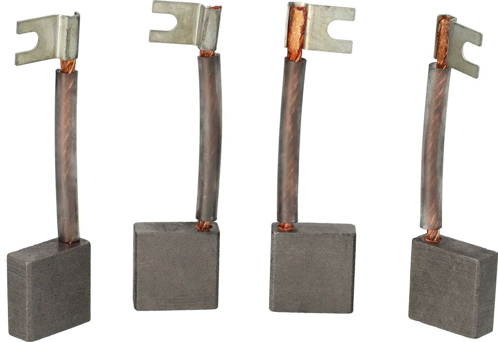 vhbw 4x Kohlebürste 24,5 x 24,9 x 9,9 mm kompatibel mit Jungheinrich Ameise Nutzfahrzeug
