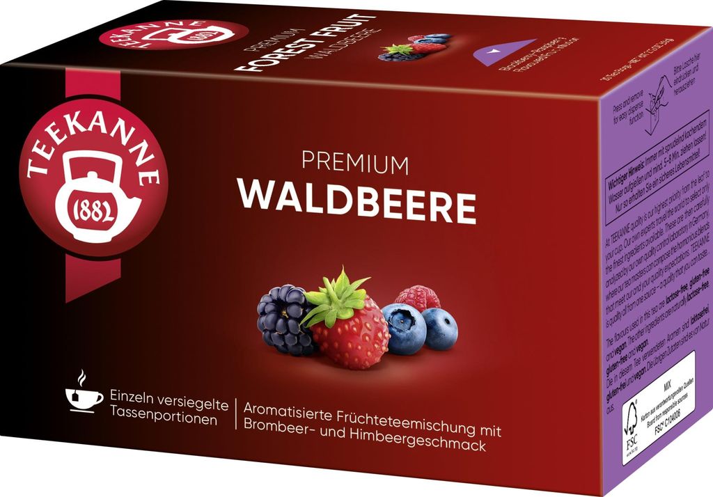 Teekanne Premium Waldbeeren 20x3g Produktbild 