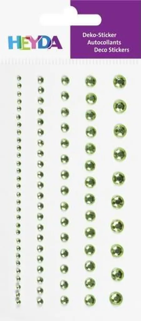 Customisez facilement vos objets avec les strass verts auto-adhésifs - 2