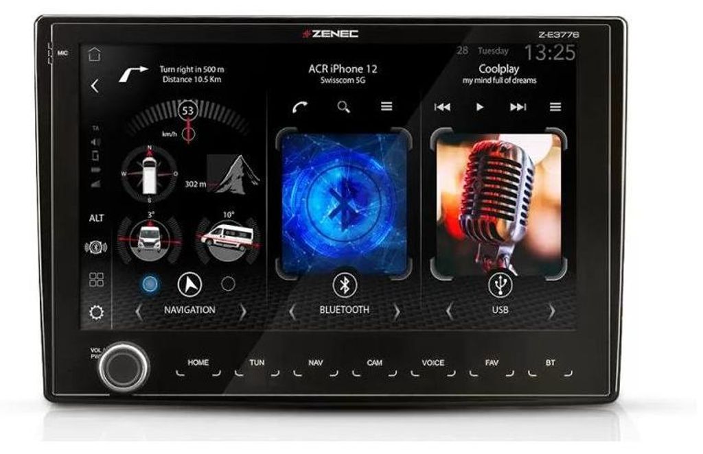 Zenec Z-e3776 Multimédia 9'' Navigation Camping-car Et Image du produit 