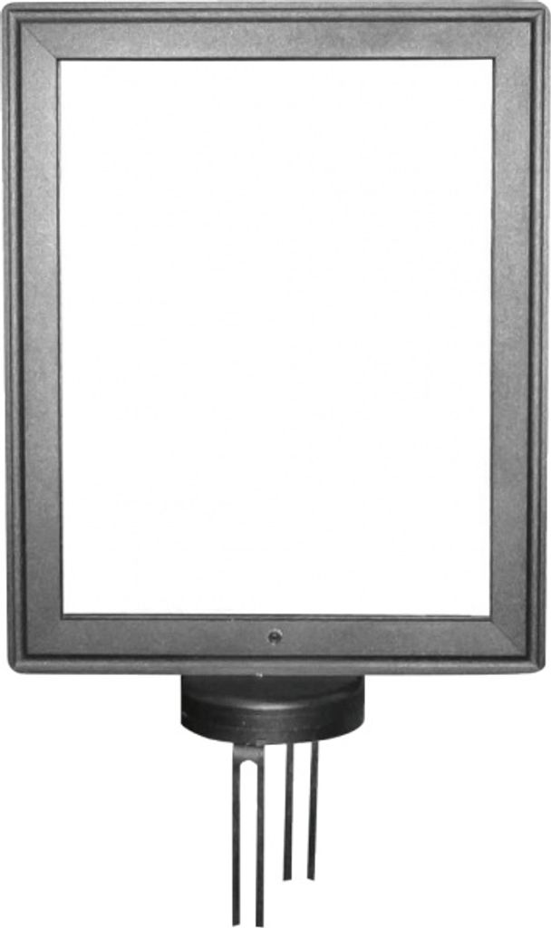 Schildtafel für Gurt-Absperrpfosten GLA 85, A4 hoch, 210x297 mm