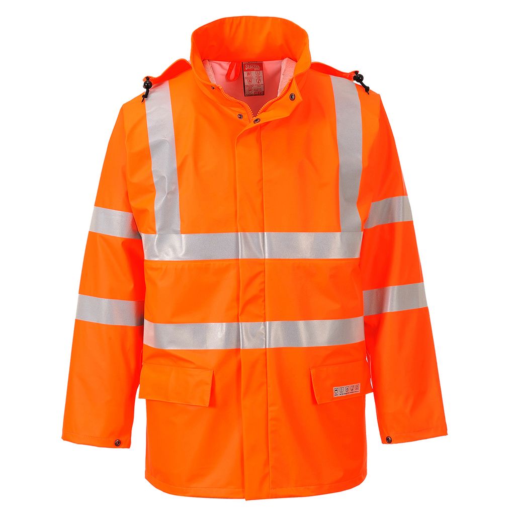 Portwest FR41 Sealtex Flame Warnschutzjacke Orange Gr. M
