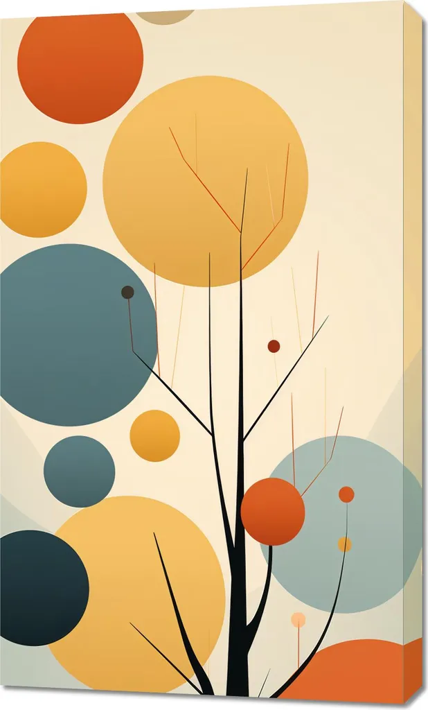 Esclusivo Quadro 60x100 Armonia Autunnale - Wall Art di Design Moderno