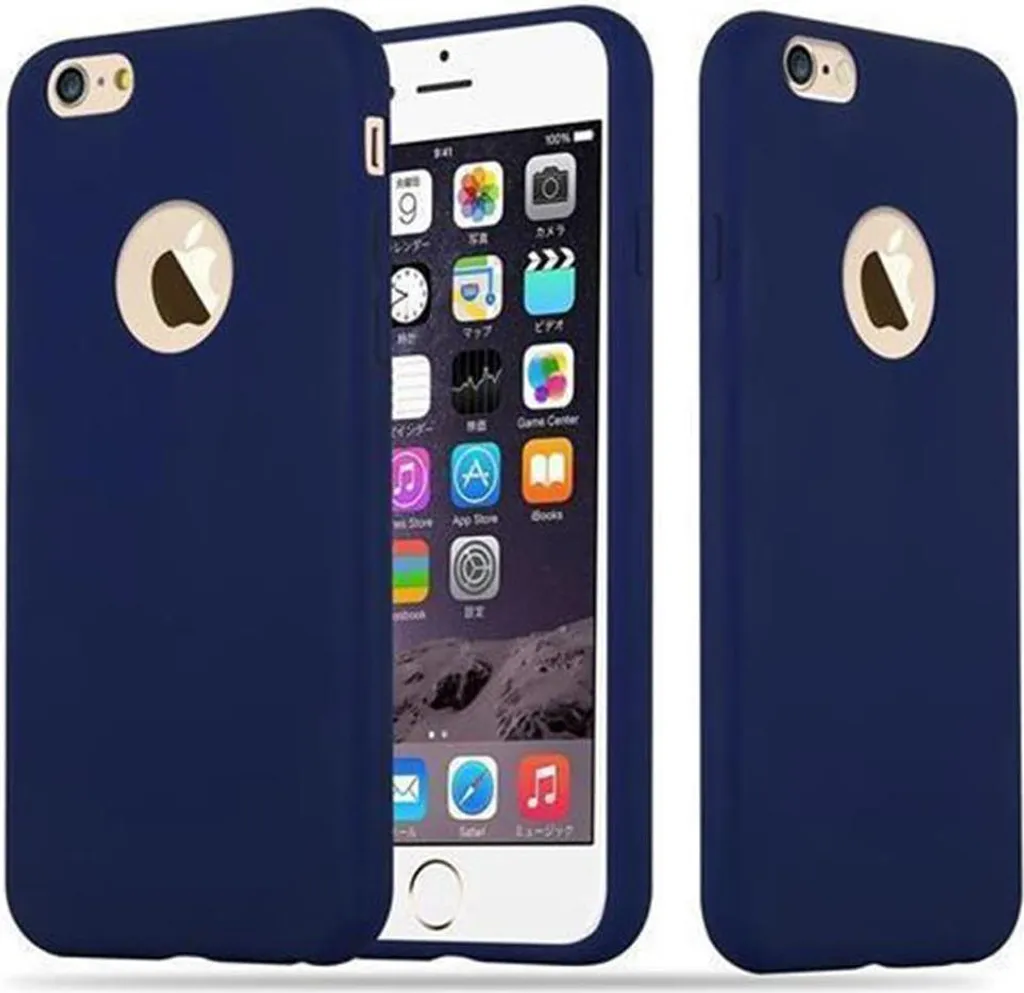Custodia Cadorabo Apple iPhone 6 / 6S: Blu Opaco in Silicone TPU