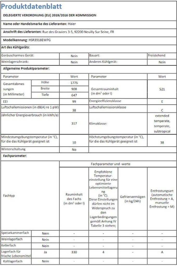 Haier SBS 90 Series 3 HSR3918EWPG Chladicí kombinovaný Obrázek produktu 14