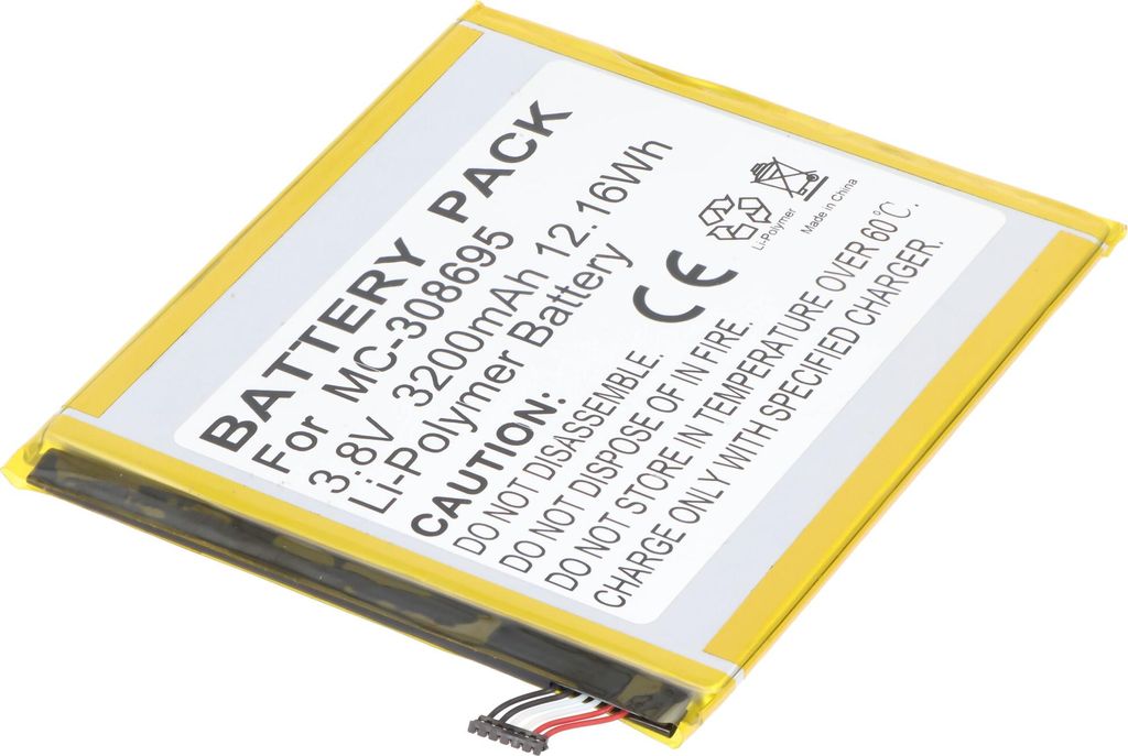 Akku passend für AMA Kindle Fire 7 9th gen., Li-Polymer, 3,8V, 3200mAh, 12,2Wh