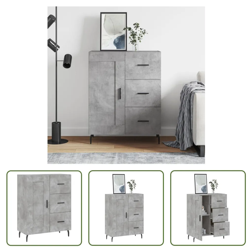 Credenza Salvaspazio Grigio Cemento | Mobile Bagno e Living 90cm - 10