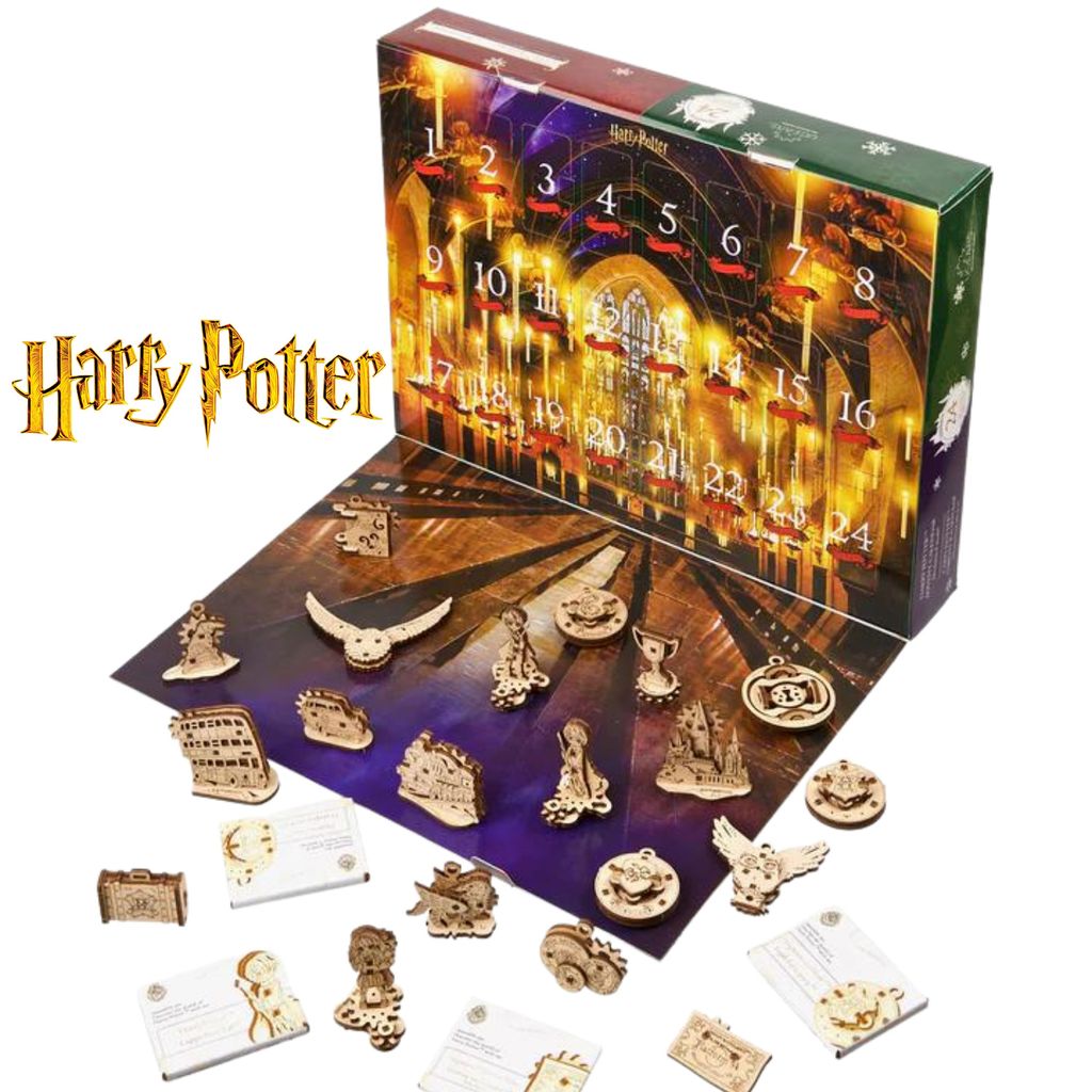 Ugears 3D mechanisches Holzpuzzle Harry Potter - Adventskalender