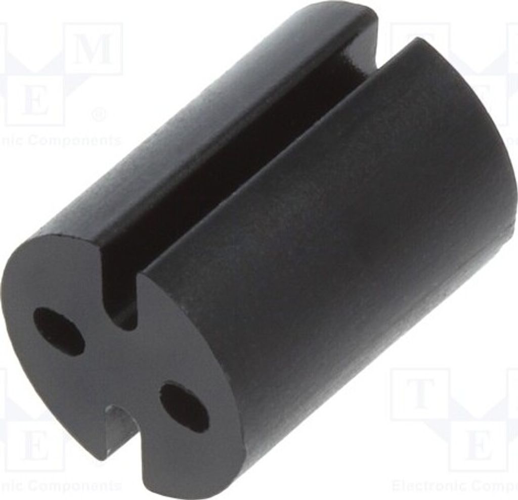 10x Distanzmuffe LED ØAußen: 4,8mm L: 6,4mm ØLED: 3mm schwarz 8GE04V80350 Distanze