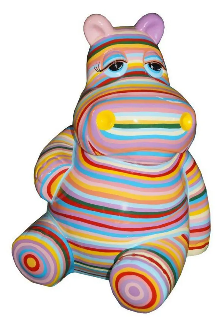 Statue Hippopotame Abstraite : Sublimez votre Intérieur avec cette Déco