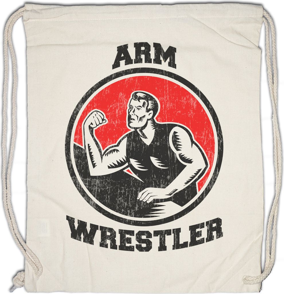 Urban Backwoods Arm Wrestler, Turnbeutel, Farbe: Beige