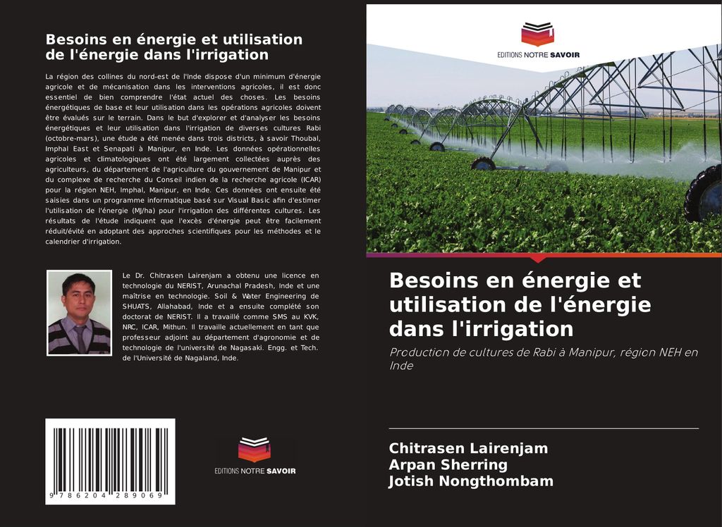 Besoins en énergie et utilisation de l'énergie dans l'irrigation
